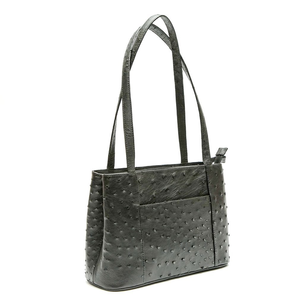Ostrich Leather Bag "H" - Image 3
