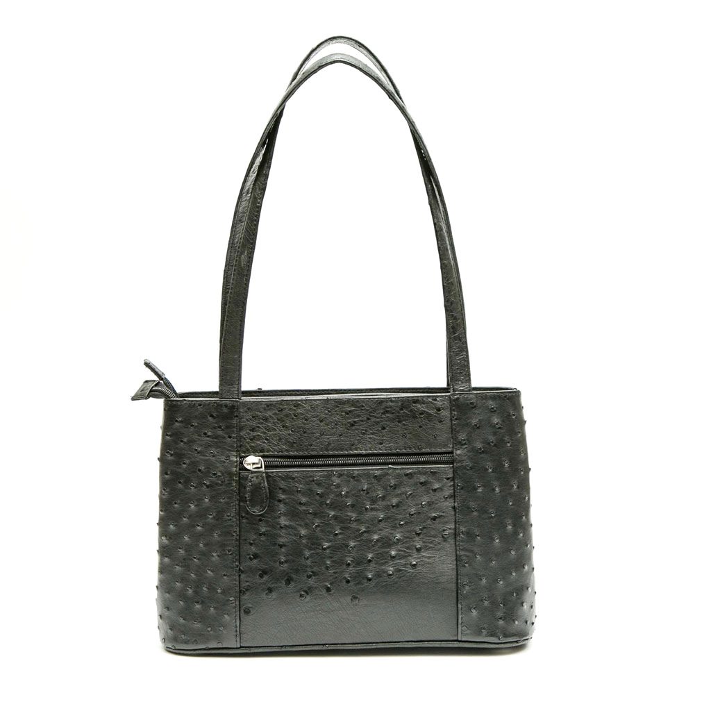 Ostrich Leather Bag "H" - Image 4