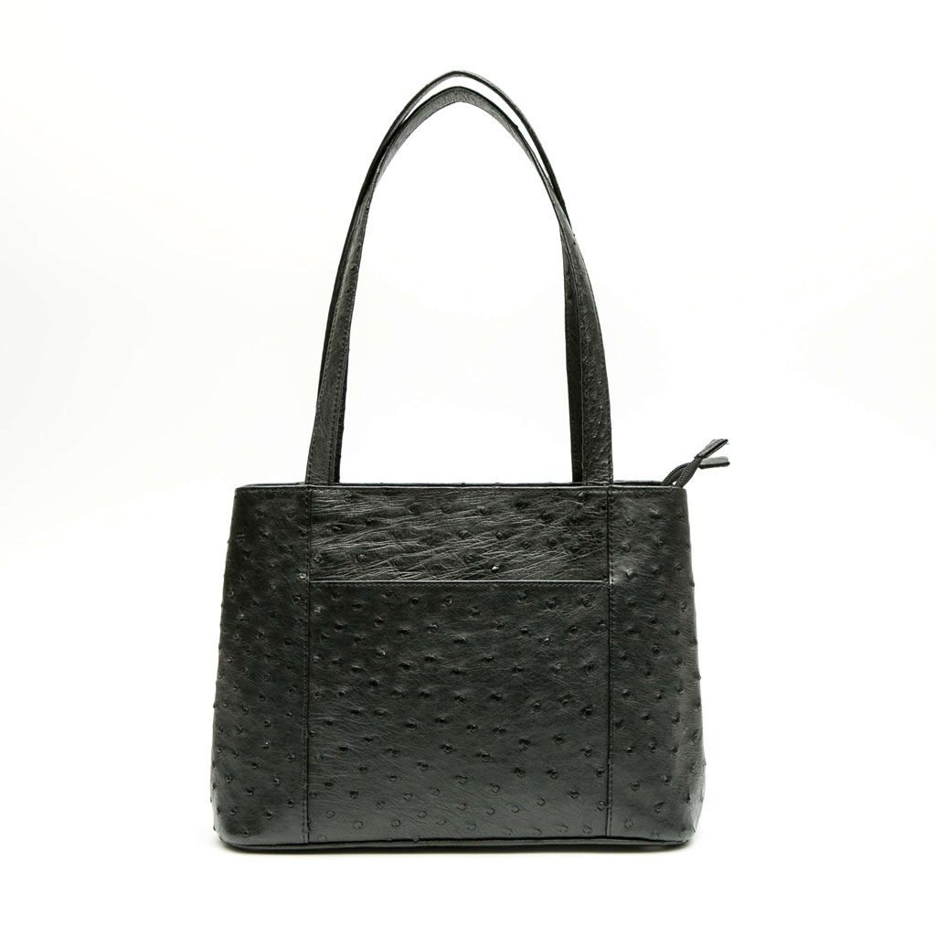 Ostrich Leather Bag "H" - Large - Image 7