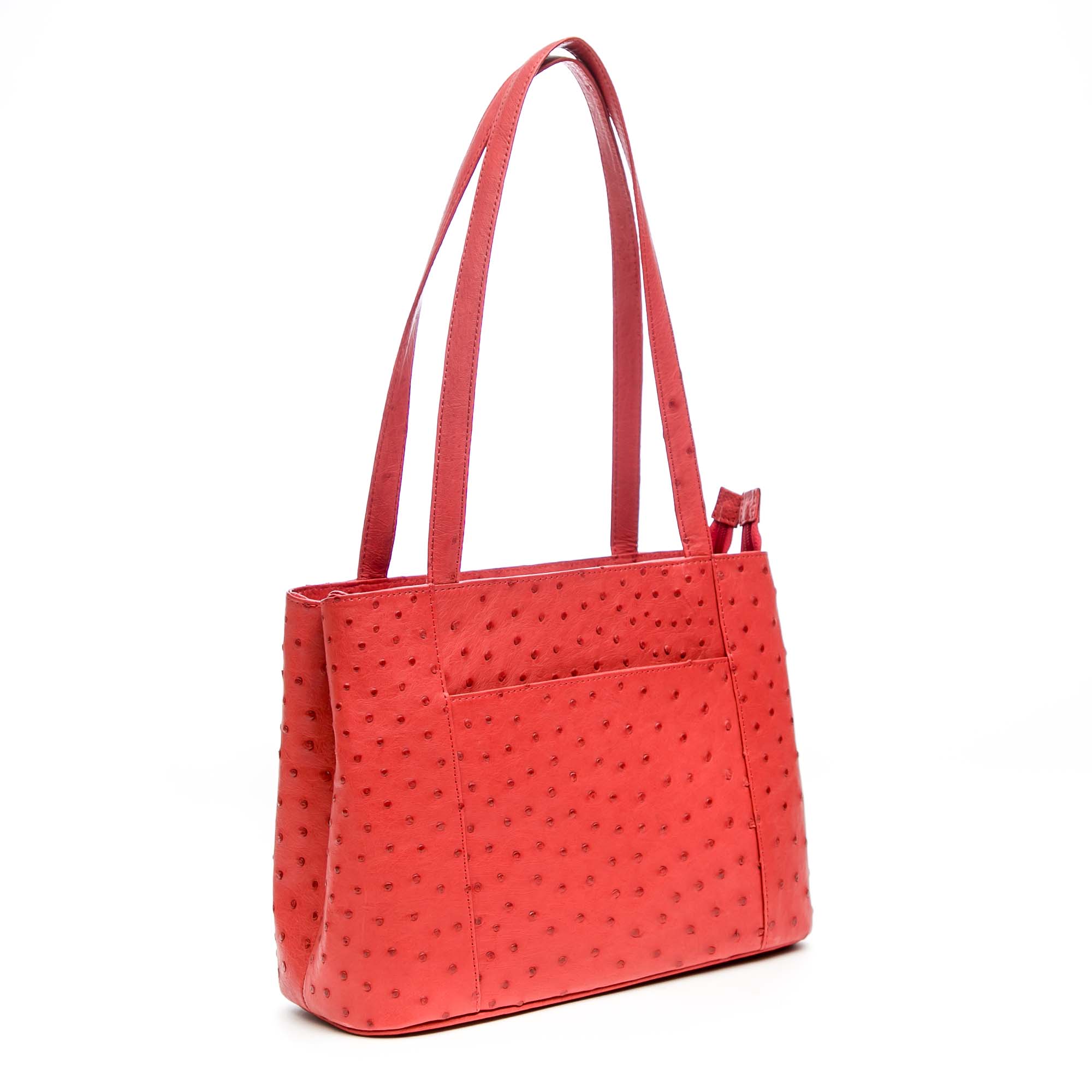 Ostrich Leather Bag "H" - Large - Image 18