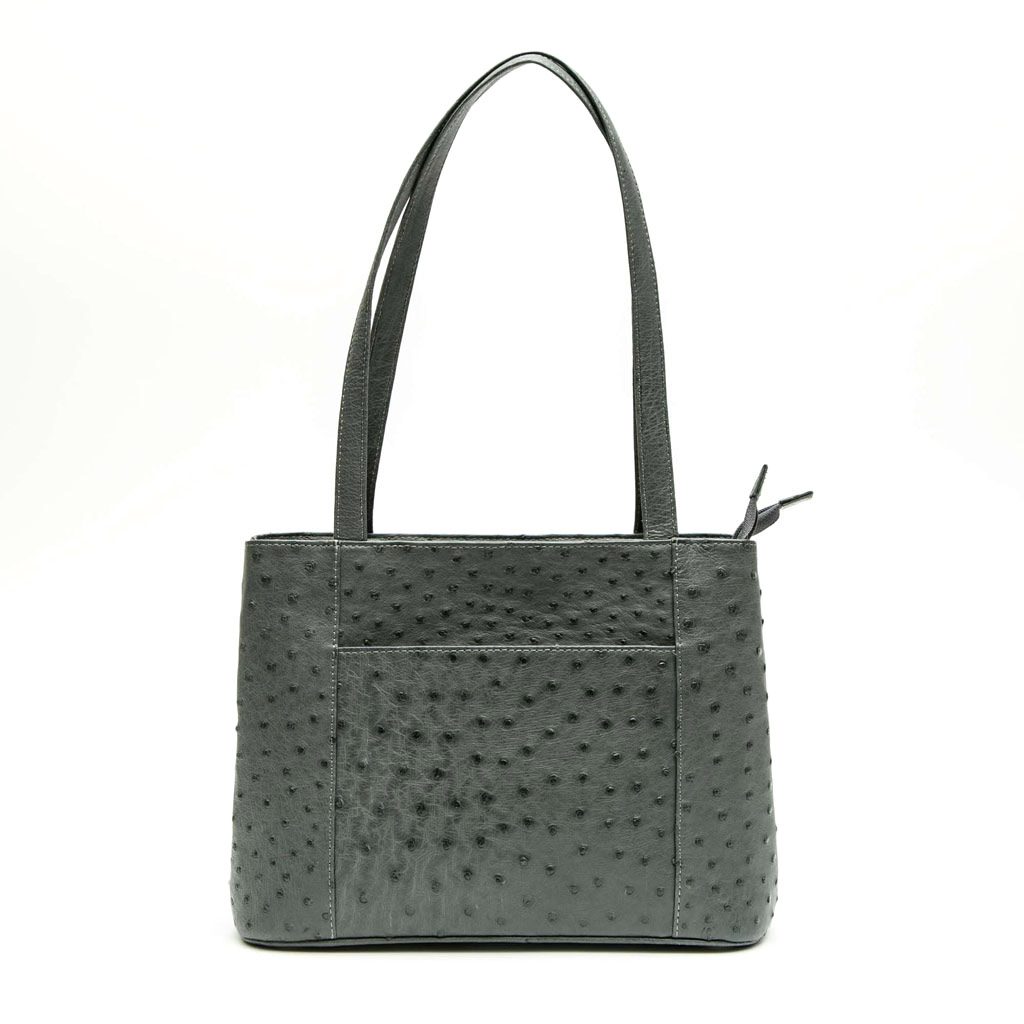 Ostrich Leather Bag "H" - Large - Image 16