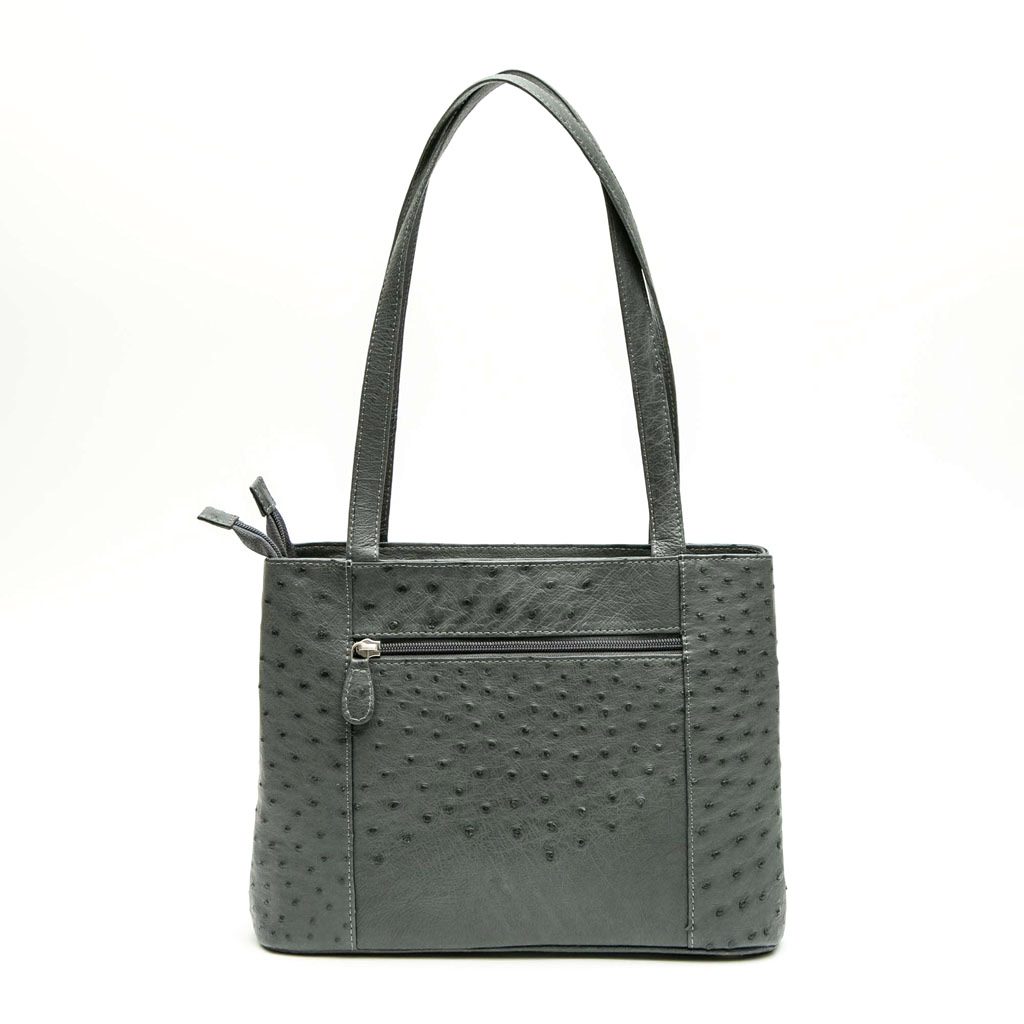 Ostrich Leather Bag "H" - Large - Image 15