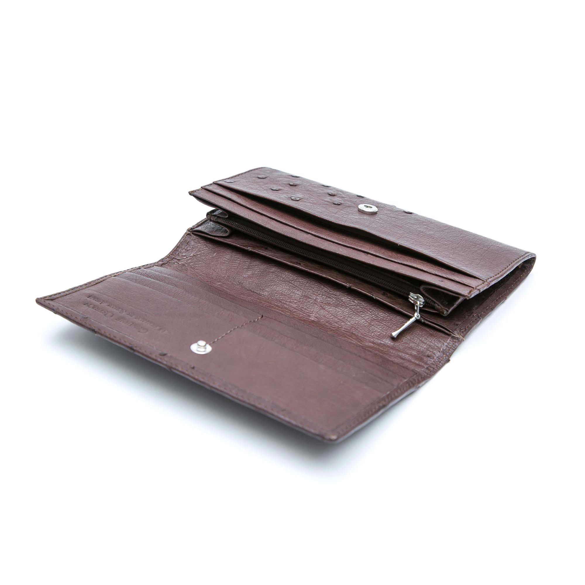 Ostrich Leather Purse Large - Image 8