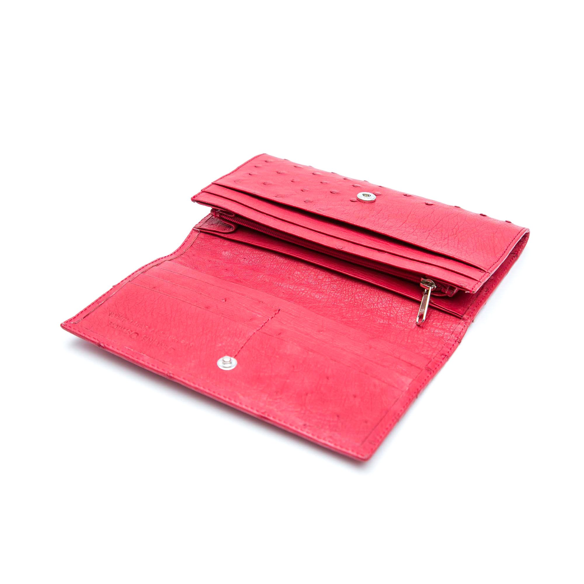 Ostrich Leather Purse Large - Image 14