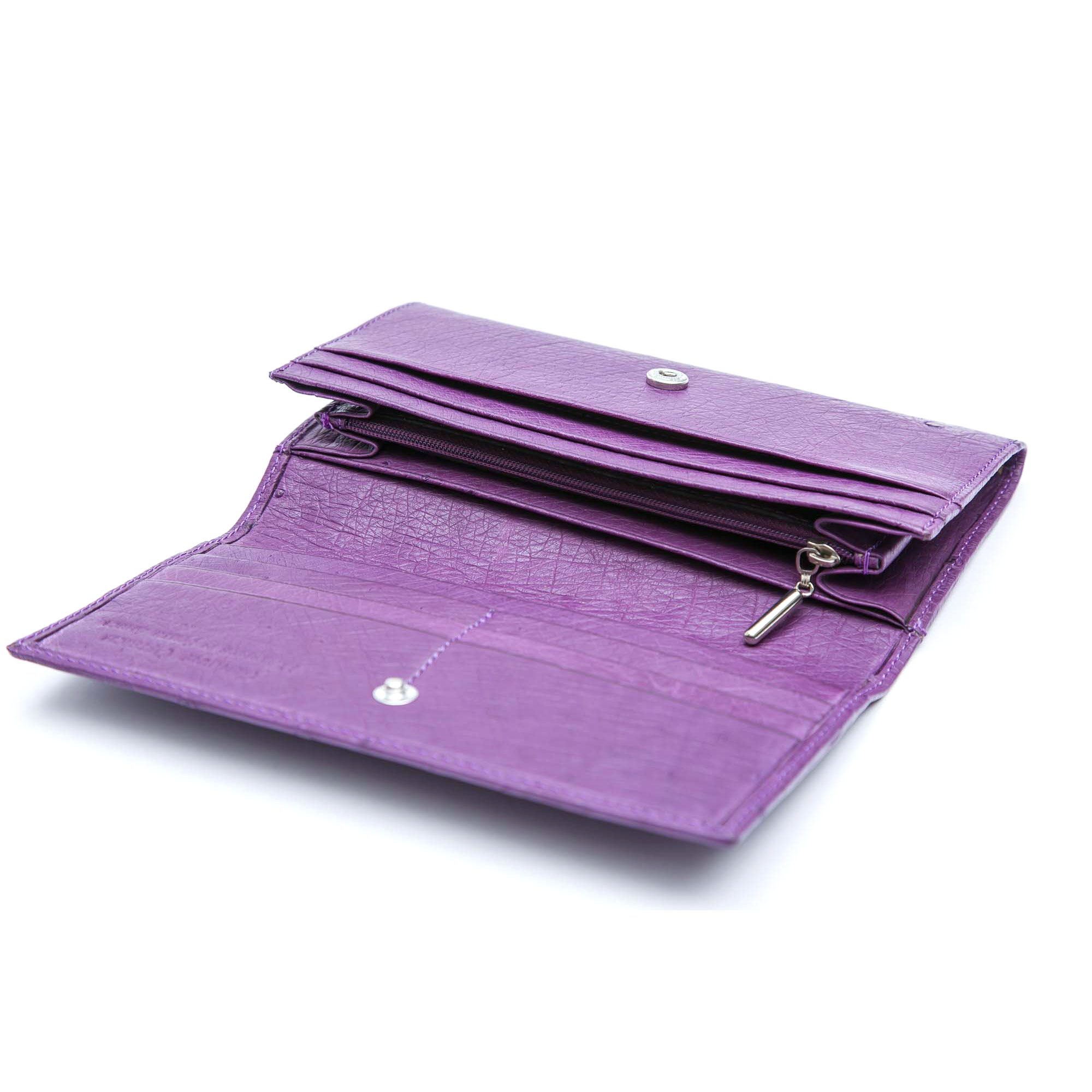 Ostrich Leather Purse Large - Image 29