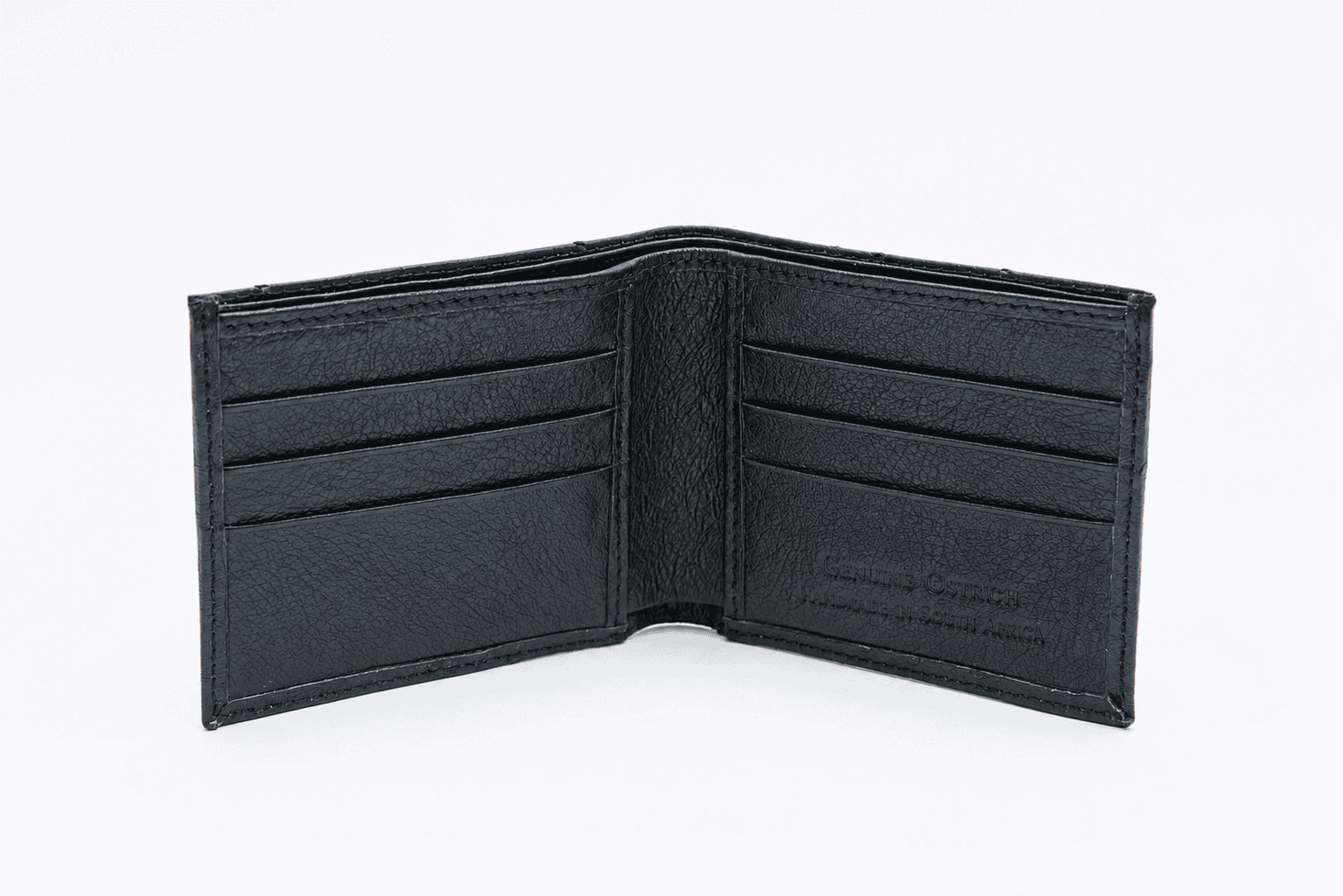 Ostrich Leather Mens Billfold Cc only - Image 14