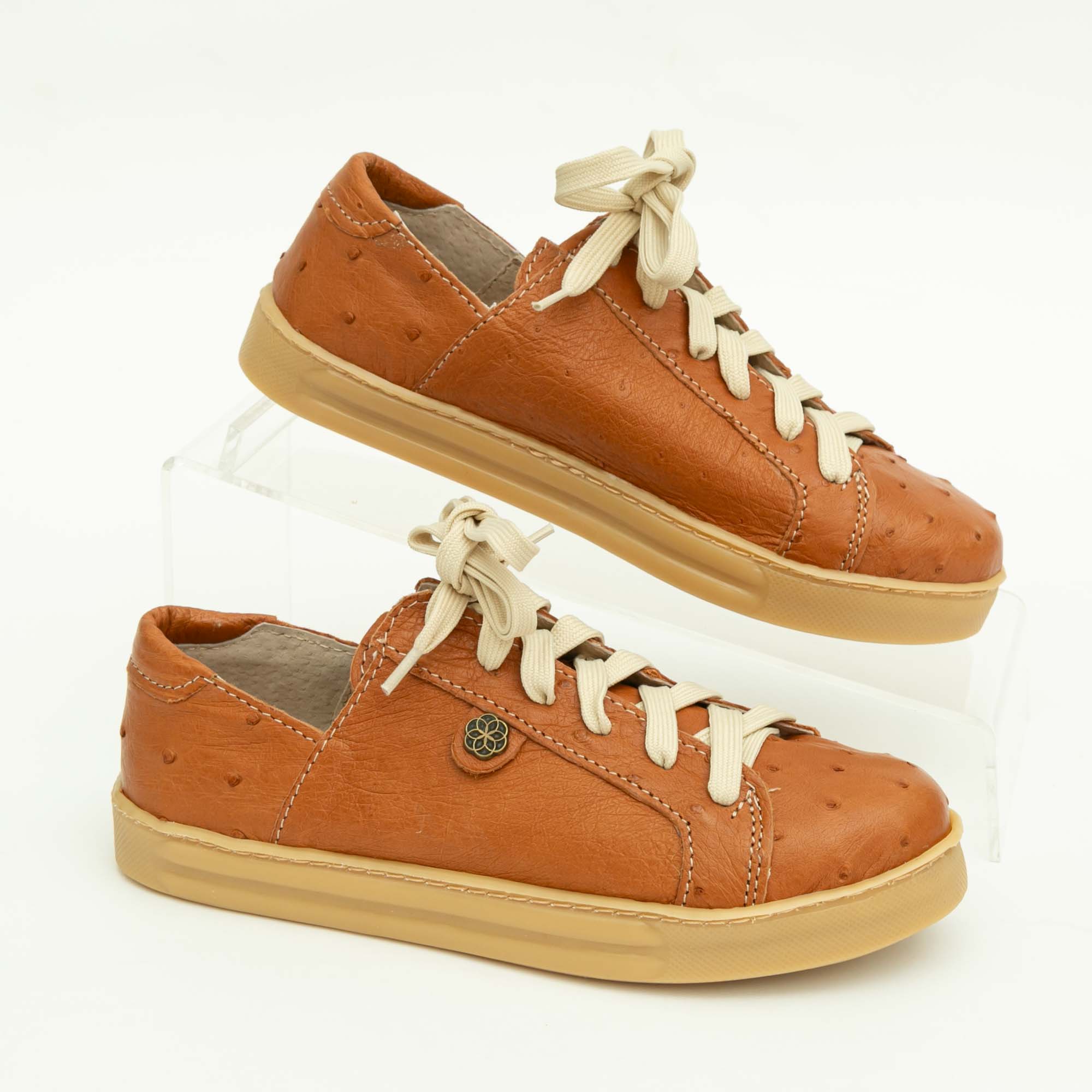 Ostrich Leather Ladies Sneakers - Image 20