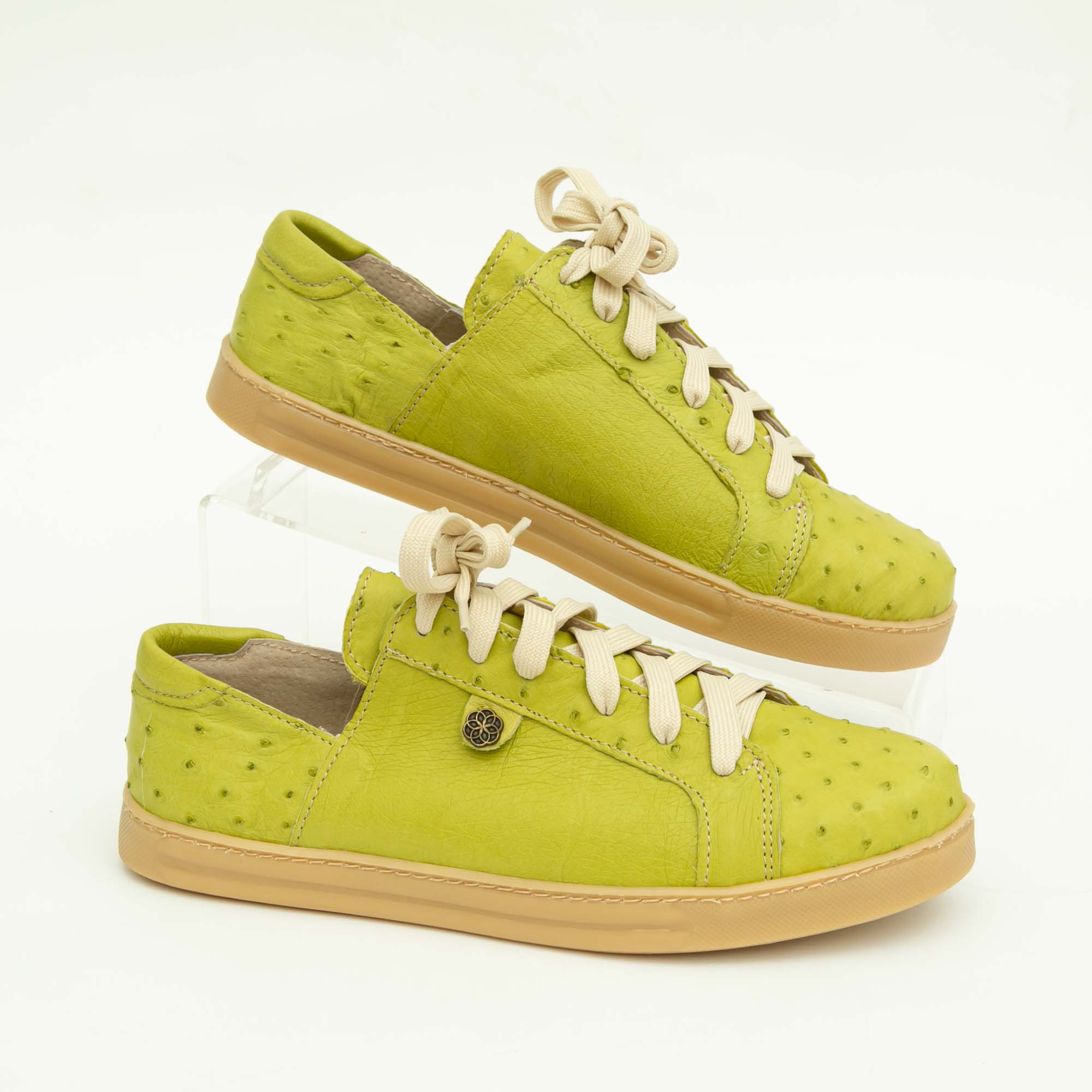 Ostrich Leather Ladies Sneakers - Image 21