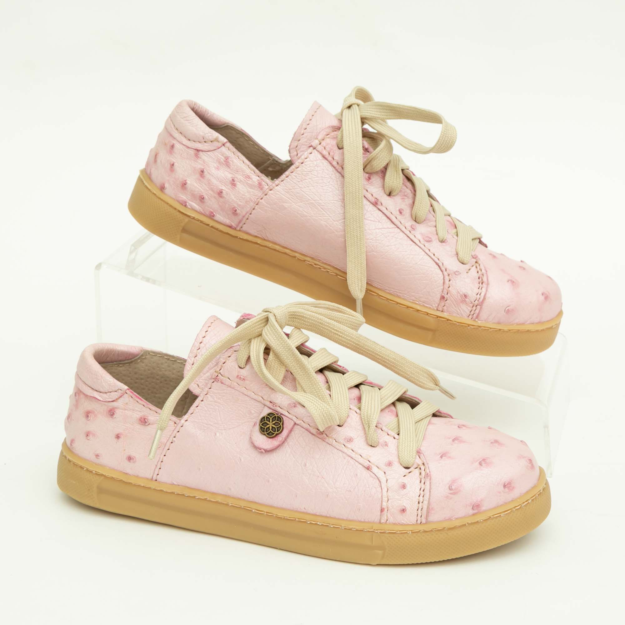 Ostrich Leather Ladies Sneakers - Image 15