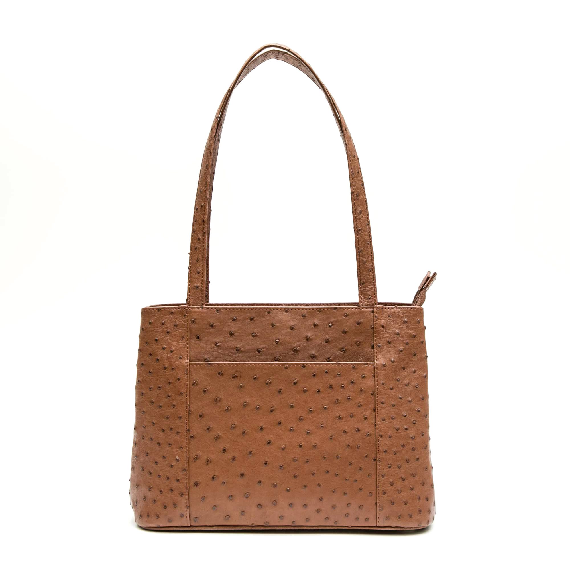 Ostrich Leather Bag "H" - Large - Image 3