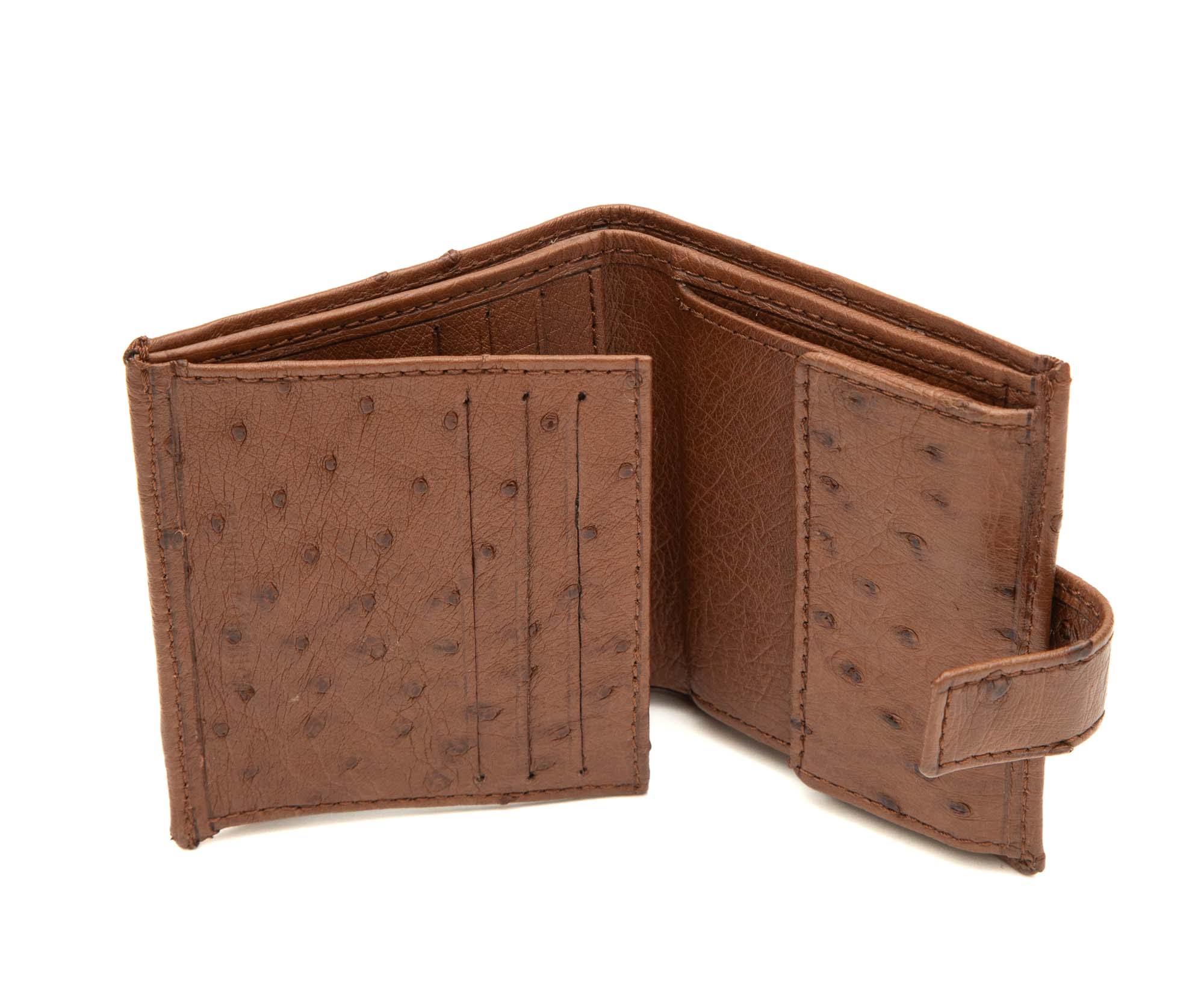 Ostrich Double Fold Mini Wallet - Image 11