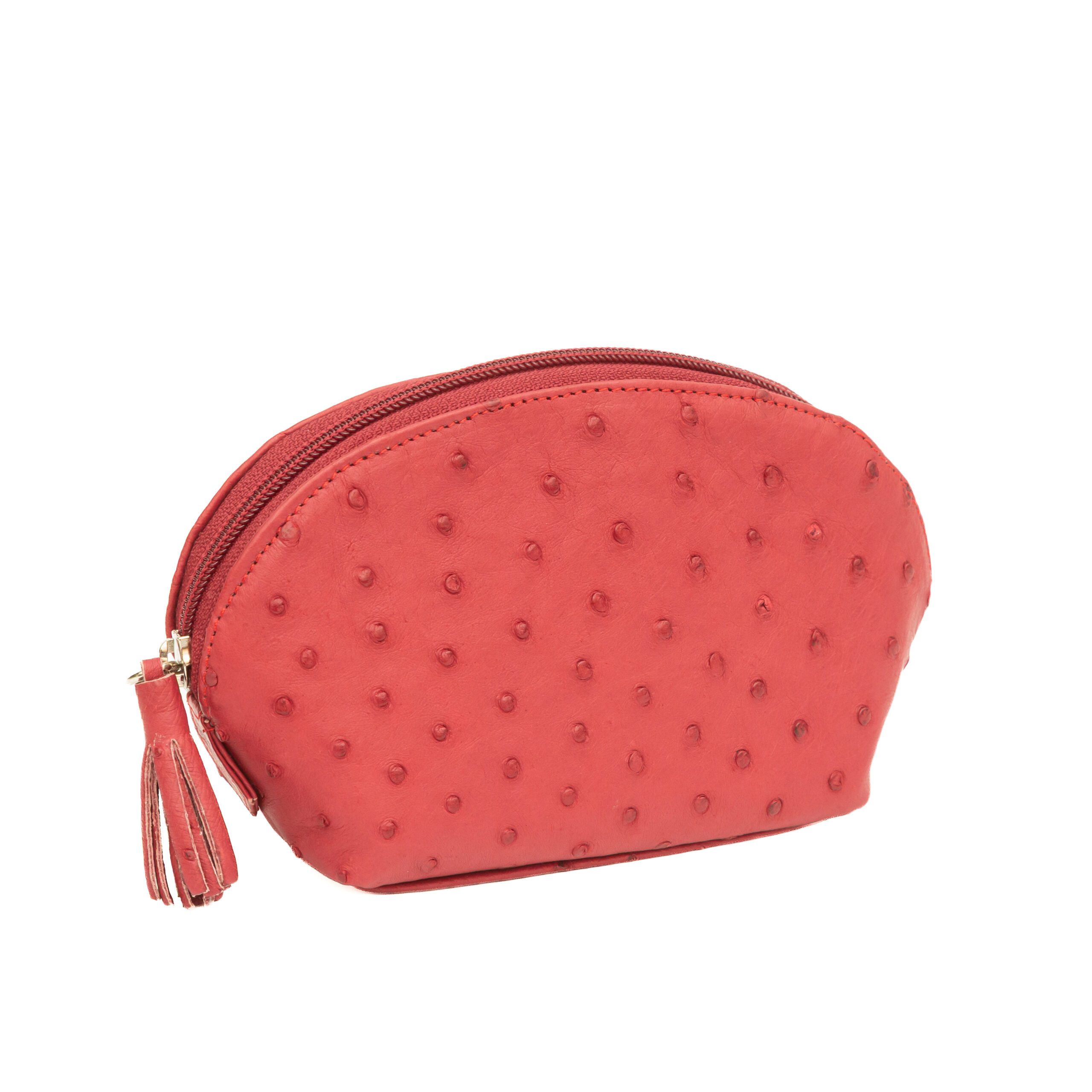 Ostrich Leather Cosmetic Pouch New - Image 10