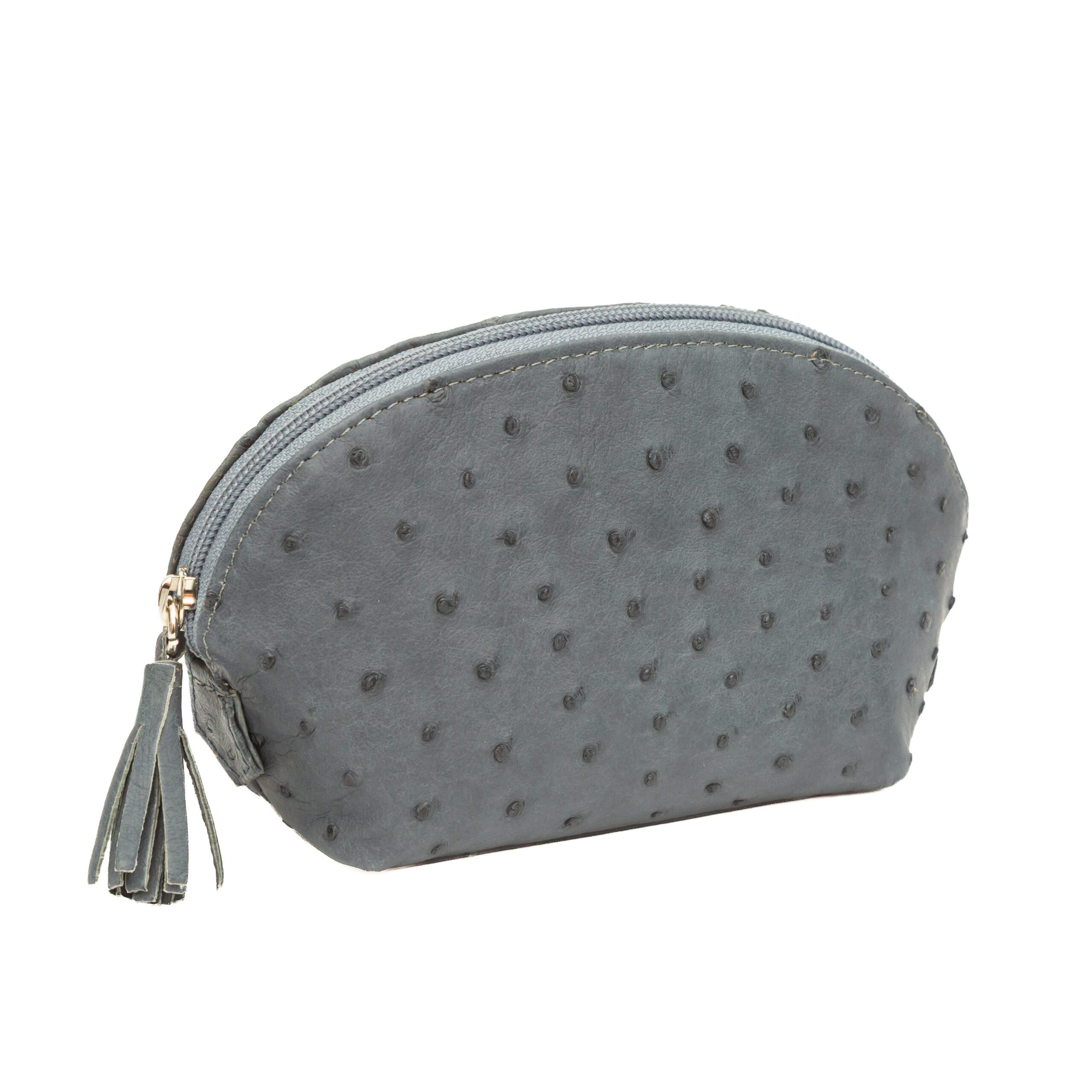 Ostrich Leather Cosmetic Pouch New - Image 6