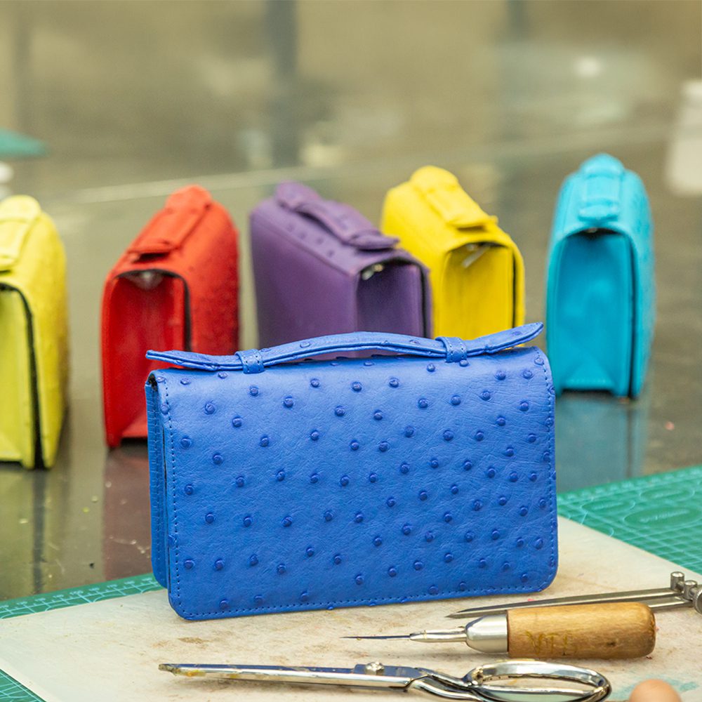 ostrich leather handbags