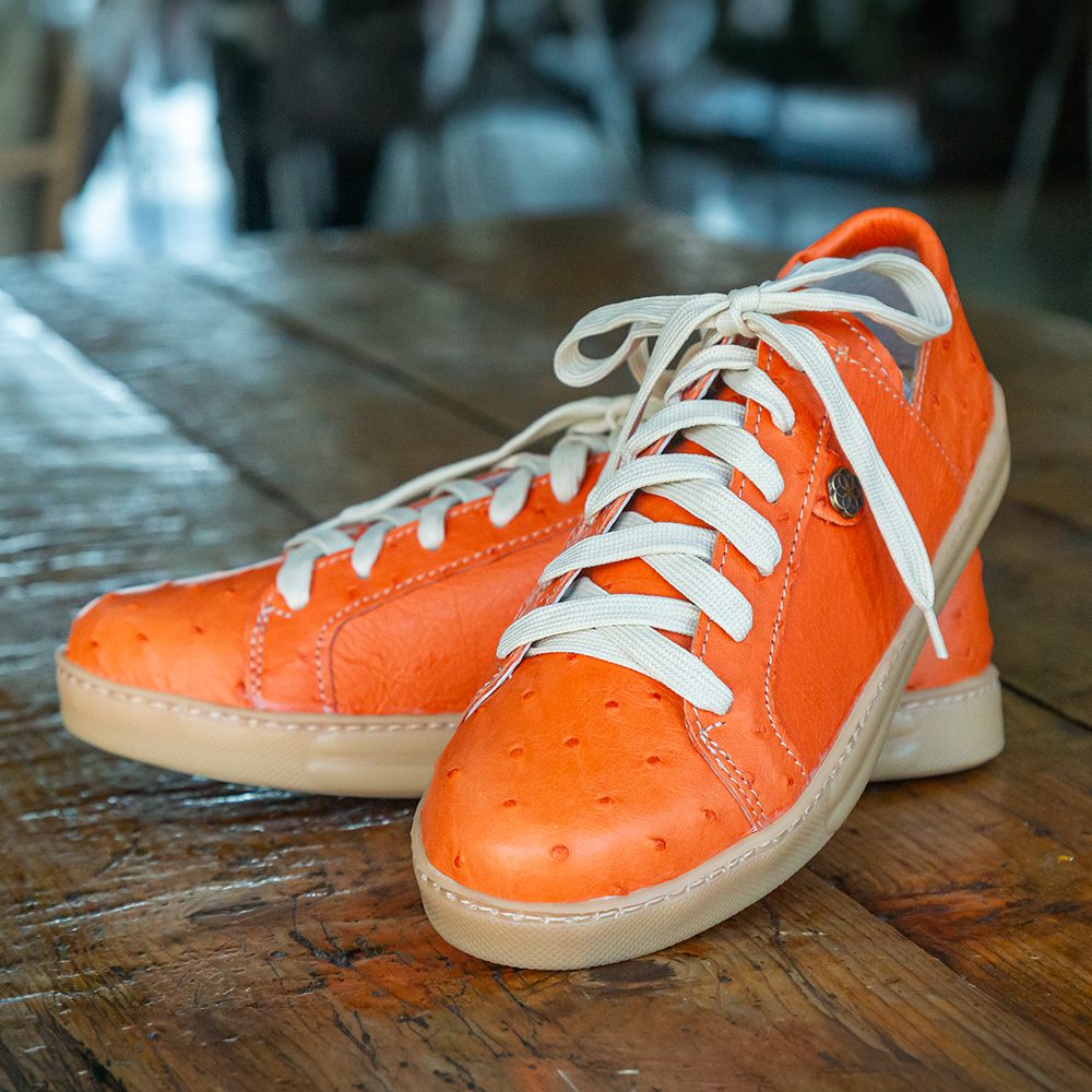 ostrich leather shoes